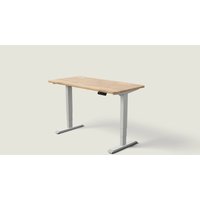 HomePro Desk Grey / Solid Oak / 140x70 cm